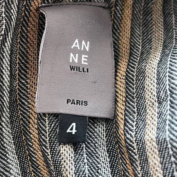 ANNE WILLI PARIS Linen/Wool Blend Tunic Dress Size 4 - Picture 10 of 10